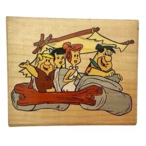 Flintstones Wood Mount Rubber Stamp